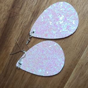 Brand new glitter drop earrings